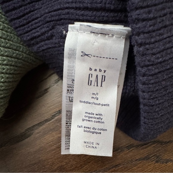 GAP Kids Dino Knit Beanie Trio - Navy and Green - Picture 6 of 6